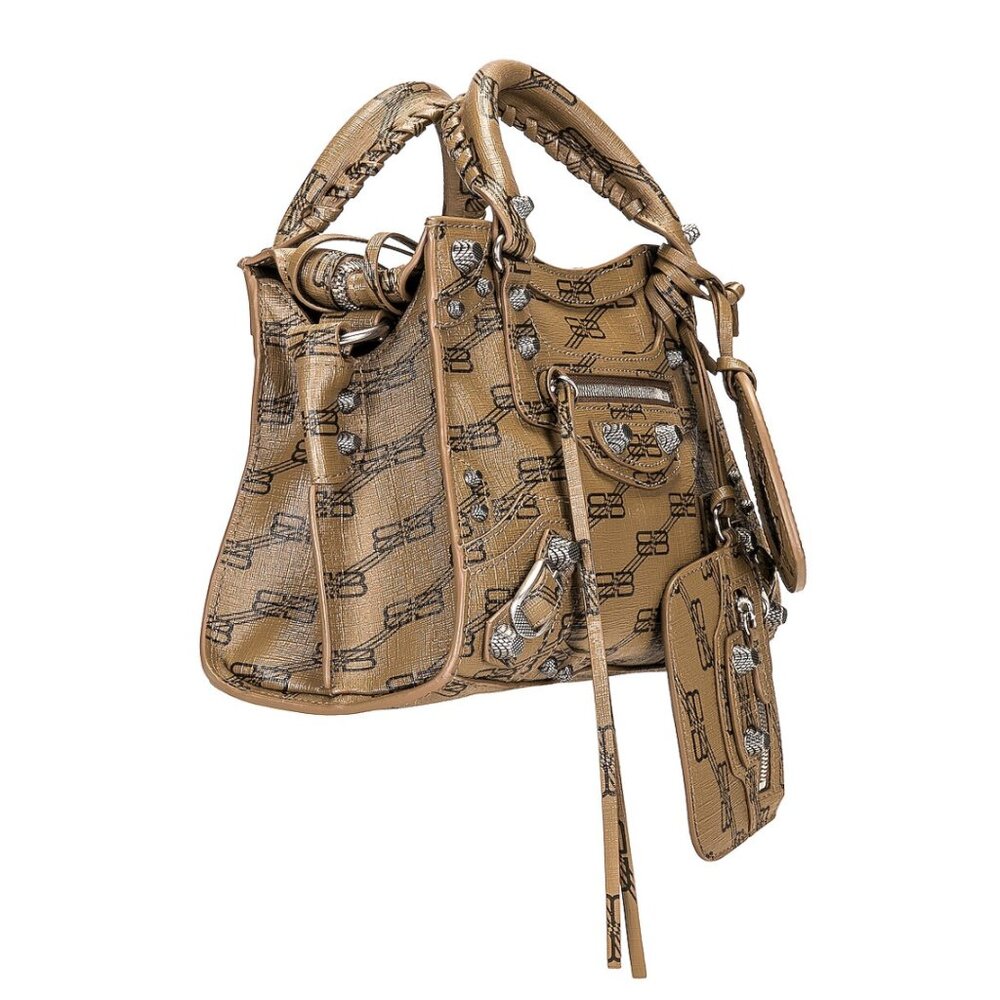 ❌SOLD❌NWT Balenciaga Neo Cagole Top Handle XS Shoulder Bag BB Monogram Coated - Picture 2 of 10